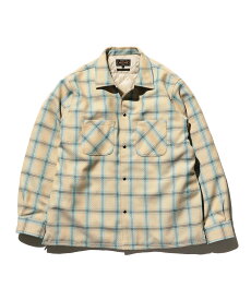 【SALE／40%OFF】BEAMS MEN BEAMS PLUS / シャンブレーチェック オープンカラー キルト シャツブルゾン ビームス メン ジャケット・アウター ブルゾン・ジャンパー ベージュ レッド【送料無料】