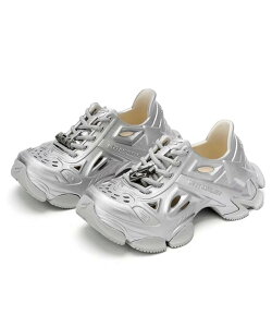 NEXT IMPULSIVE �yNEXT IMPULSIVE�zTime Space Series-Dad Crocs Shoes �l�o�[�}�C���h�U�G�b�N�X���[�^�`�J�V�c�v���X �V���[�Y�E�C �T���_�� �V���o�[ �u���b�N�y���������z