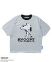 【SALE／50%OFF】B ONE SOUL 【SEQUENZ(シークエンズ)】TP SNOOPY SUMMER KNIT / スヌーピー ピーナッツ ニット 半袖 クルーネック ナバル トップス ニット グレー ブルー ピンク