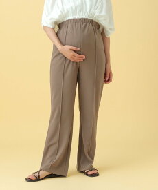 【SALE／60%OFF】LEPSIM 【産前・産後対応】マタニティ/ピンタックフレアパンツ25SS レプシィム マタニティウェア・ベビー用品 その他のマタニティグッズ ブラック