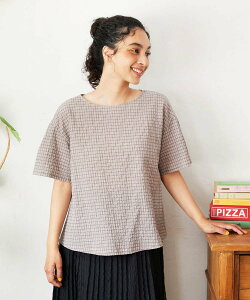 �ySALE�^40%OFF�zJocomomola Chiquito �`�F�b�N�v���I�[�o�[�u���E�X �z�R������ �g�b�v�X �V���c�E�u���E�X �z���C�g �O���[���y���������z