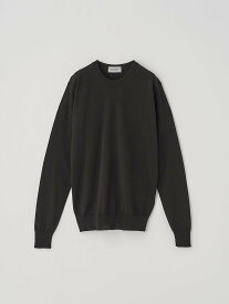 JOHN SMEDLEY クルーネック長袖ニットプルオーバー ｜ DILLIE ｜ 30G CONTEMPORARY FIT ジョンスメドレー トップス ニット ブラウン【送料無料】