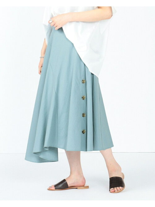 Beams Women Ray Beams サイドボタン アシンメトリー フレア スカート Rakuten Fashion 楽天ファッション 旧 楽天ブランドアベニュー At5594