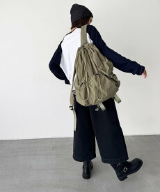 El mar El mar(エルマール) ドローストリングバックパック/ナップサック キャナルジーン バッグ リュック・バックパック ベージュ ブラック カーキグリーン【送料無料】