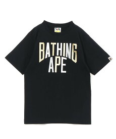 A BATHING APE GLITTER NYC LOGO TEE ア ベイシング エイプ トップス カットソー・Tシャツ ブラック【送料無料】