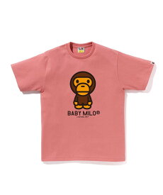 A BATHING APE (M)BABY MILO TEE ア ベイシング エイプ トップス カットソー・Tシャツ ベージュ ブラック ブラウン グレー ネイビー ピンク ブルー ホワイト【送料無料】