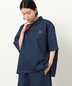 ONIGIRI デニム ポロシャツ / セットアップ対応 コムサイズム トップス ポロシャツ ネイビー ブルー【送料無料】