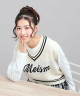 【SALE／50%OFF】PINK-latte 【セットアイテム】ニットベスト+ロンT ナルミヤオンライン トップス ニット…