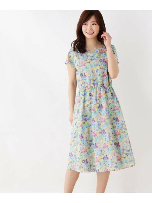 Soup 大きいサイズあり 13号 15号 リバティプリントフレアワンピース Rakuten Fashion 楽天ファッション 旧楽天ブランドアベニュー Ak5595