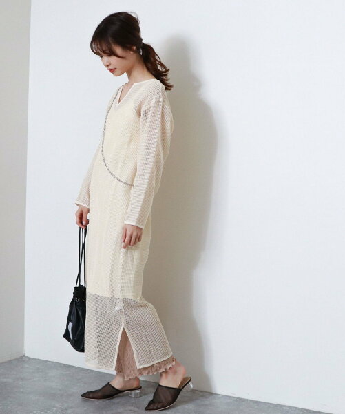 Archives キーネックメッシュワンピース インナー Set Rakuten Fashion 楽天ファッション 旧楽天ブランドアベニュー Cx6595
