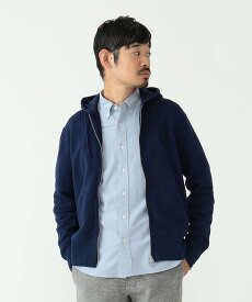 BEAMS PLUS 【ビームスの百名品】LOOPWHEELER*BEAMS PLUS / 別注 Slim Zip Sweat Hoody ビームス メン トップス パーカー・フーディー ホワイト グレー ネイビー【送料無料】