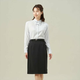 TOKYO SHIRTS 【デザイン】 COFREX リボン付き 長袖 レディースシャツ トーキョーシャツ トップス カーディガン グレー【送料無料】