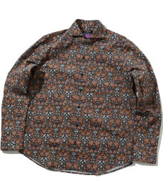 【SALE／30%OFF】MEN'S BIGI 【Liberty/リバティ】コーデュロイフラワープリントシャツ メンズ ビギ トップス シャツ・ブラウス オレンジ ブラック【送料無料】