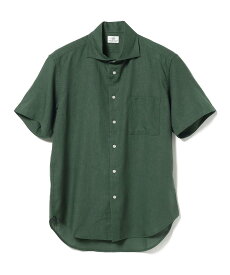 【SALE／40%OFF】BEAMS HEART MEN BEAMS HEART / ハイブリッドリネン カッタウェイカラー シャツ 23SS ビームス アウトレット トップス シャツ・ブラウス ブラック ホワイト カーキ ネイビー【送料無料】