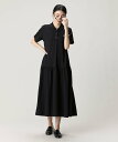 LACOSTE ローウエストポロドレス マキシ丈ワンピース ラコステ ワンピース・ドレス シャツワンピース ブラック ネイビー ベージュ グリーン【送料無料】