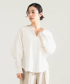 Demi-Luxe BEAMS TICCA / スキッパー シャツ デミルクス ビームス トップス シャツ・ブラウス ホワイト【送料無料】