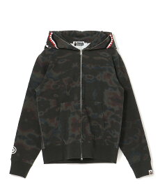 A BATHING APE BAPE THERMOGRAPHY SHARK FULL ZIP HOODIE M ア ベイシング エイプ トップス パーカー・フーディー ブラック【送料無料】