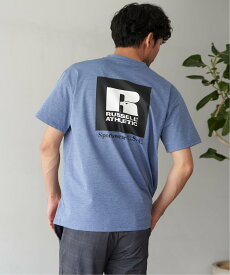 【SALE／20%OFF】ikka 【吸水速乾】RUSSELL ATHLETIC ラッセルアスレチック ドライパワープリントT イッカ トップス カットソー・Tシャツ ブルー ホワイト グリーン