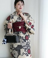 utatane 浴衣 セット レディース 浴衣セット 大人 3点セット(浴衣/帯/下駄) フリー ウタタネ 着物・浴衣…