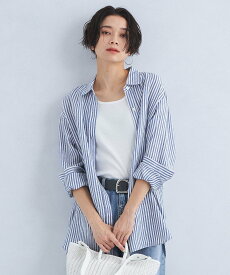 UNITED ARROWS green label relaxing [size SHORTあり]フレンチリネン ベーシック シャツ ユナイテッドアローズ グリーンレーベルリラクシング トップス シャツ・ブラウス ホワイト イエロー ブルー【送料無料】