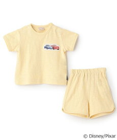 【SALE／60%OFF】petit main 【Disney】アップリケセットアップ ナルミヤオンライン マタニティウェア・ベビー用品 ベビートップス ホワイト ブルー