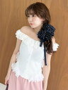 LILY BROWN 【限定カラー】レースフリルニットトップス リリーブラウン トップス ニット ホワイト ブラック ブラウン【送料無料】