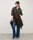 チェック柄シャツプルオーバー