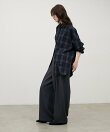 チェック柄シャツプルオーバー