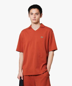 【SALE／40%OFF】LACOSTE L.12.12アレンジ スキッパーネックポロシャツ ラコステ トップス ポロシャツ グレー ブラック ホワイト ブラウン【送料無料】