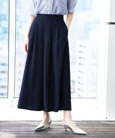 UNTITLED 【新色追加/多機能セットアップ】リラクシーガウチョパンツ アンタイトル パンツ その他のパンツ ブルー ブラック ピンク ベージュ ネイビー グレー ブラウン【送料無料】