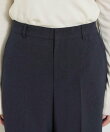 【洗える/通勤/スーツ】メランジストレッチ ワイドパンツ