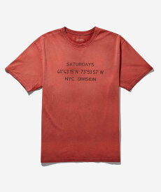 【SALE／50%OFF】Saturdays NYC Sunbaked Standard SS Tee サタデーズ　ニューヨークシティ トップス カットソー・Tシャツ レッド ブルー グレー【送料無料】