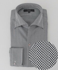 JOSEPH HOMME ツイルへリンボンクレイジー イタリアンカラードレスシャツ ジョゼフ オム トップス シャツ・ブラウス ネイビー ホワイト ブラック【送料無料】