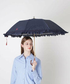 POLO RALPH LAUREN 【遮光/晴雨兼用日傘】POLO RALPH LAUREN(ポロ ラルフローレン) エンブフリル 折りたたみ傘 楽折 遮熱 UV ムーンバット ファッション雑貨 折りたたみ傘 ホワイト カーキグリーン ネイビー ブラック ブルー【送料無料】