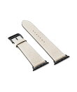 シュリンク Apple Watch レザーバンド【44mm/45mm/46mm/49mm, M/Lサイズ】 (アダプター:ブラック)