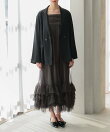 volume tulle jacket set dress