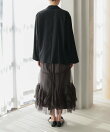 volume tulle jacket set dress