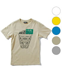 【SALE／62%OFF】DIESEL DIESEL(ディーゼル) Kids & Junior Tシャツ/コットン/カットソー(00J547-00YI9-S) シフォン トップス その他のトップス ベージュ ブルー ホワイト イエロー