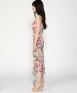 LACROIXフローラルワンピース アシンメトリーフリル 結婚式 二次会