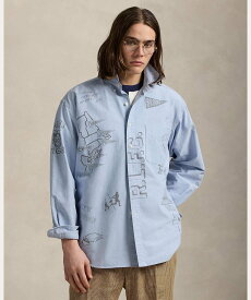 【SALE／30%OFF】POLO RALPH LAUREN ビッグ シャツ ラルフローレン トップス シャツ・ブラウス ブルー【送料無料】