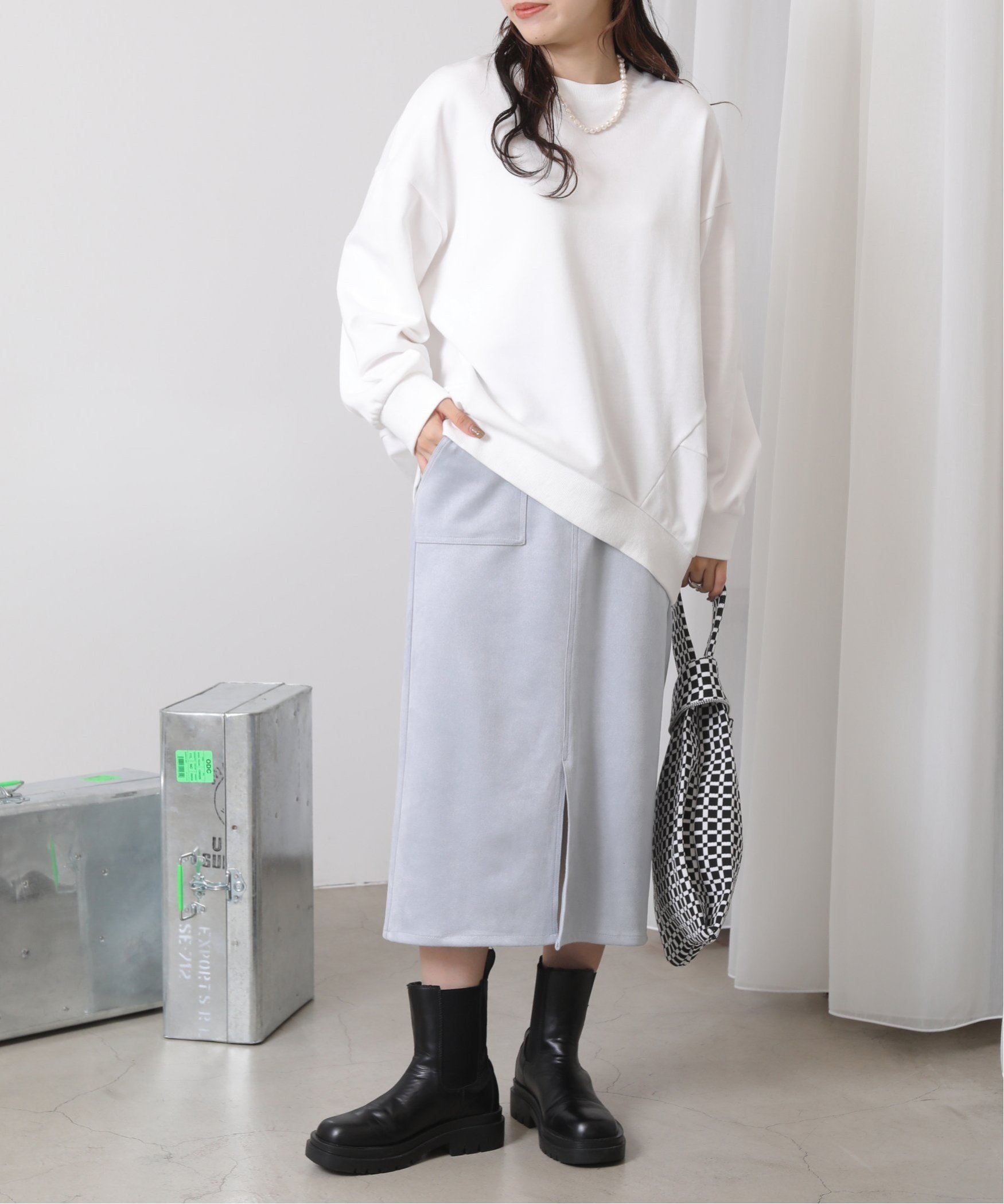 Ray Cassin｜ポンチスェードナロースカート | Rakuten Fashion(楽天 