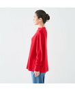 重ね着風ニットプルオーバー