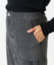 コーデュロイワイドクロップドパンツ