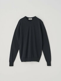 JOHN SMEDLEY クルーネック長袖ニットプルオーバー ｜ DILLIE ｜ 30G CONTEMPORARY FIT ジョンスメドレー トップス ニット ブラック【送料無料】