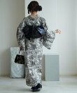 ニコアンティーク 着物 単品 単衣|レピドプテラ