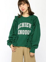 【BROWNY】(L)フリルカレッジスウェット