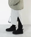 RICH WARM 裏シャギー 10分丈 無地 ロングスカッツ スカッツ 10分丈 スカート 25AW