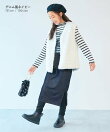 RICH WARM 裏シャギー 10分丈 無地 ロングスカッツ スカッツ 10分丈 スカート 25AW