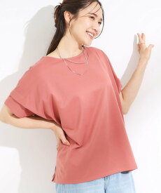 【SALE／50%OFF】SHOO・LA・RUE 【S-LL/UV/吸水速乾】さらりと着こなす 肩タックゆるトップス シューラルー トップス カットソー・Tシャツ イエロー ネイビー オレンジ