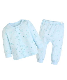 moimoln 【ルームウェア】フォックススター総柄長袖トップス&パンツ モイモルン インナー・ルームウェア その他のインナー・ルームウェア イエロー ピンク ブルー